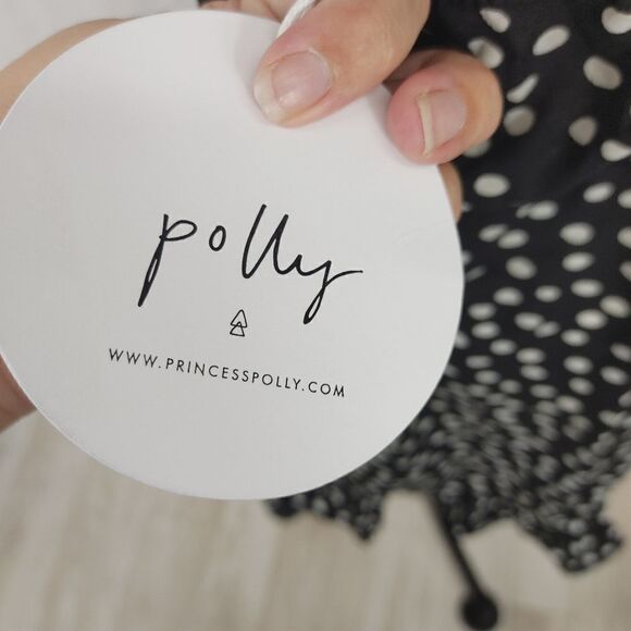 Princess Polly Her Jewel Mini Dress Sz 10 NWT Black and White.Armpit to armpit - Picture 9 of 11